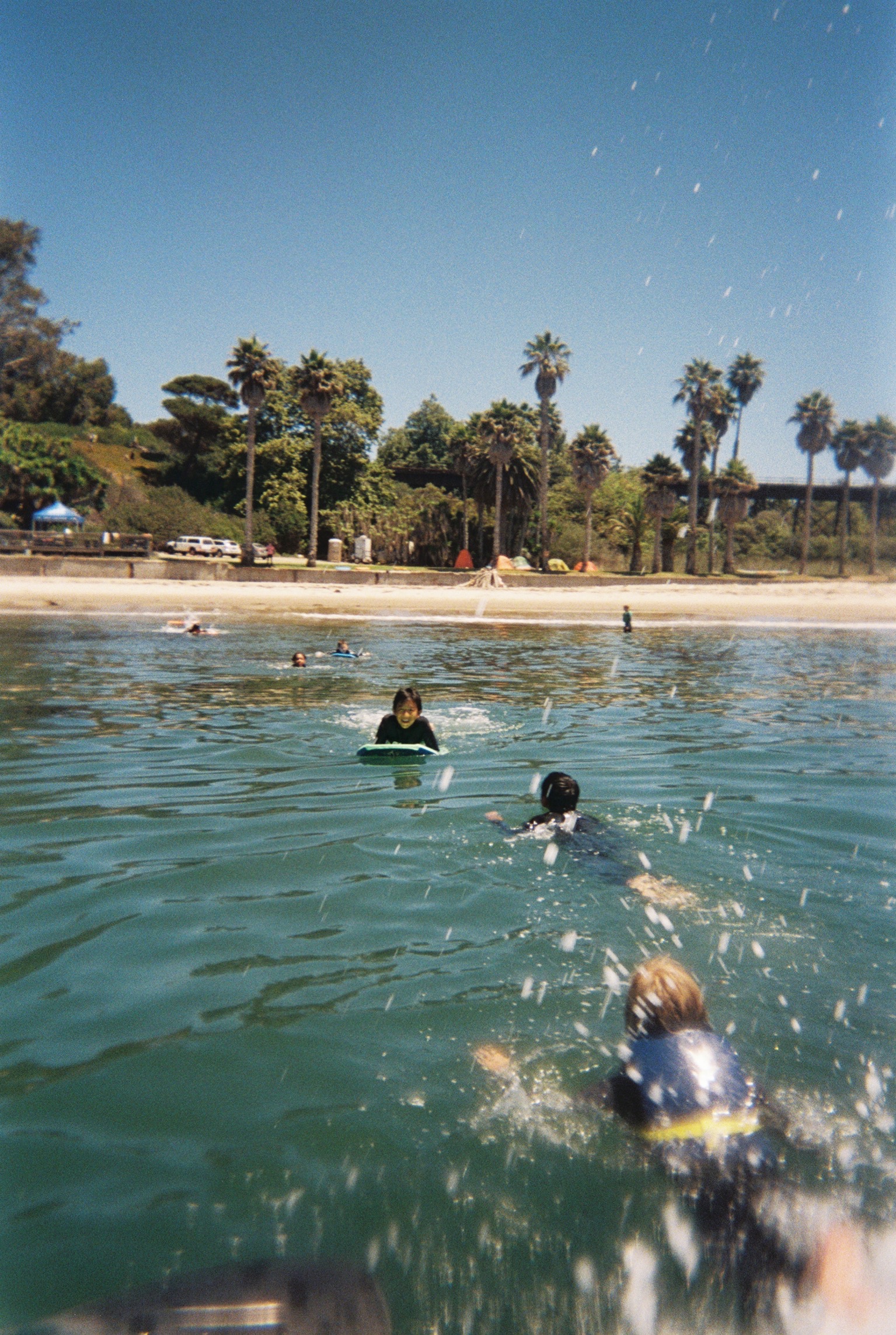 Kids enjoying beach activities in Santa Barbara